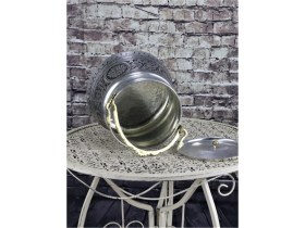 Resim El Işlemeli Gaziantep Bakırdan 3 Lt Yoğurt Kabı, Estetik ve Dayanıklı 