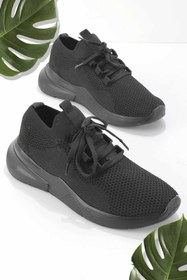 Resim Bambi Siyah Triko Kadin Sneaker K01673074982 