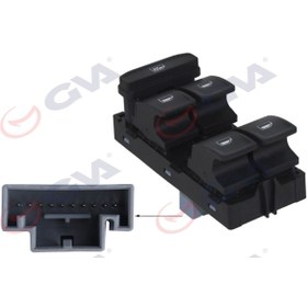 Resim Genel Markalar Cam Açma Anahtarı Dörtlü Nikelajlı Skoda Octavıa 2013 