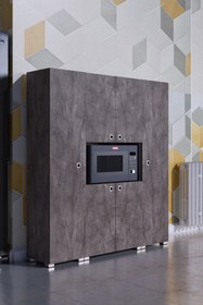 Resim mokaparkavm Stil Mikrodalga Fırın Dolabı 