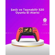 Resim P5 Taşınabilir Retro Konsol – 520 Oyun, Ergonomik Tasarım, Nostaljik Eğlence 