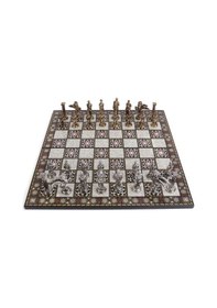 Resim 5 No. Pegasus Parlak Satranç Taşları Ve Katlanır Sedef Desenli Md 