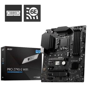 Resim MSI Pro Z790-s Wıfı Ddr5 6600mhz 1xhdmı 1xdp 2xm2 Usb 3.2 Atx 1700p (12. / 13. Ve 14. Nesil Işlemci 