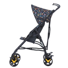 Resim Maxi Taxi Cosmos Baston Bebek Arabası Sarı Desenli 