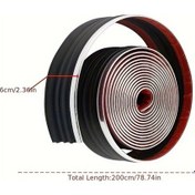 Resim Globalbloom 78.74 İnch Çizilmez Araç Şeridi 2 Metre Tüm Araç Modelleri İçin Yan Koruma Ve Dekorasyon 