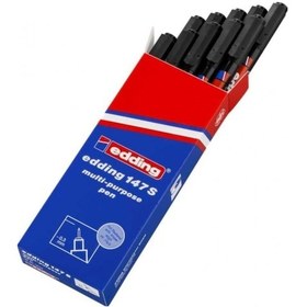 Resim E-147s Asetat Kalemi Silgili Siyah 10 Lu 