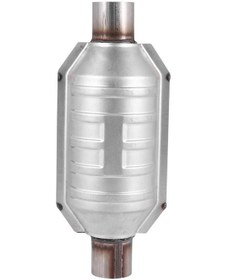 Resim Giriş/çıkış Evrensel Katalitik Konvertör, O2 Bağlantı Noktası Ve Isı Kalkanı İle 53004 Araba Paslanmaz Çelik Katalitik Konvertör Yurt Dışından 