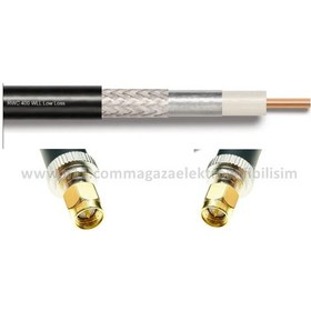 Resim SMA erkek - SMA erkek 15 METRE LMR400/RWC400 Koaksiyel Kablo 50Ω 