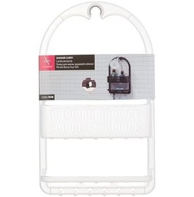Resim M-n48-16 Ceres Plastik Banyo Duş Rafı, Şeffaf Siyah 
