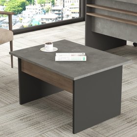 Resim Vista B Ofis Sehpası 80CM*60CM Kahve-Beton-Antrasit Vs2-Cga 