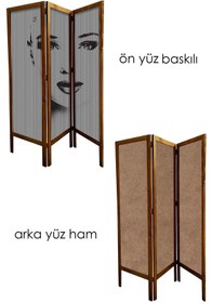 Resim Modacanvas Masif Ahşap Paravan 