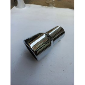 Resim 5.1 Cm. Antipas Iç Kaplamalı Önü Kesik Yuvarlak Rüzgar Sesli Sök/tak Vidalı Nikelaj Egzoz Eksoz Ucu 