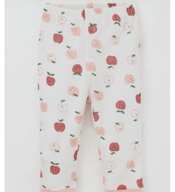 Resim Breeze Kız Bebek Pijama Takımı Omuzdan Patlı Sevimli Minik Elma Desenli 4 Ay-1 Yaş, Ekru Ekru 