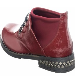 Resim Costo Shoes K406-2 Bordo Üst Kalite Büyük Numara Kadın Botları 