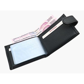 Resim Westpolo Hakiki Deri Bol Şeffaf Kart Bölmeli Patlı Unisex Kartlık - Gri9 Gri 