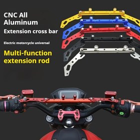 Resim Motorsiklet Hafif Gidon Uzatıcı Dayanıklı CNC Denge Çubuğu Uzatma Alüminyum Alaşımlı Braket 