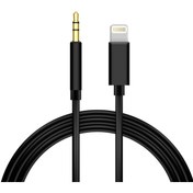 Resim HİQONİC Iphone 7 8 X Max 11 12 Pro Uyumlu Lightning To Aux Kablo 1mt Araç Müzik Kulaklık Ses Aux Dönüştürücü 