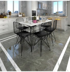 Resim Knsz masa sandalye takımı hem75mazlum byzsyh 130*070 6 sandalye s 