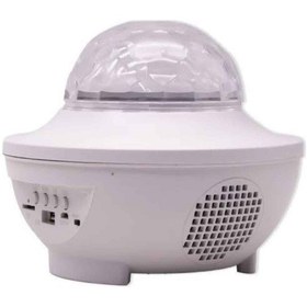 Resim Çok Renkli Projektör Lamba Disko Topu Gece Lambası Kablosuz Renkli 