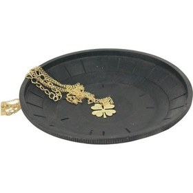 Resim Dekoratif Kase Takı Kutusu Yüzük Kolye Kutusu Mum Tabağı Takı Organizer Model 5 - Siyah 