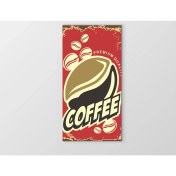 Resim Deniz Çerçeve Kahve Coffee Vintege Afişi Tablosu-Çerçevesiz - 50 x 70 cm 