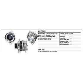 Resim Dodo Alternatör 24v 60 A Ford 3225 / 3227 Mıtsubıshı Tip - 
