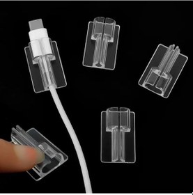 Resim Şeffaf Silikon Kablo Koruyucu 1 Adet 