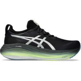 Resim Asics GEL-NIMBUS 27 LUXE Erkek Siyah Yeşil Koşu Ayakkabısı 1011C030-001 