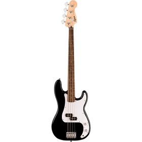 Resim Squier 0379700506 Debut Precision Bass Gitar (Siyah) | Laurel Klavye Siyah Sade Tasarım ve Hafif Gövde 