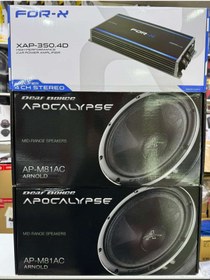 Resim APOCALYPSE Profesyonel Paket Ses Sistemi 2 Takım Apocalypse 81AC - 350.4 Amfi 