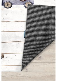 Resim Sevimli Arabalar Bambu Bebek Çocuk Halısı Beyaz 