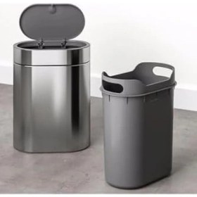 Resim Brogrund Dokunmatik Çöp Kutusu Gri 