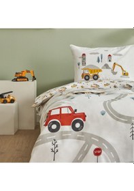 Resim Karaca Home Young Race %100 Pamuk Fitted Tek Kişilik Nevresim Takımı 