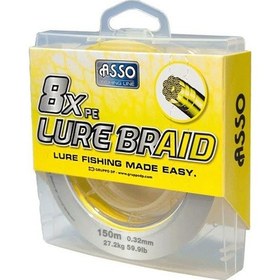 Resim Asso Pe 8X Lure Braid 150 Mt Misina 