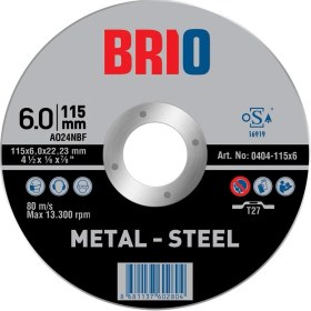 Resim Brio Taşlama Taşı 115X6 10'lu 