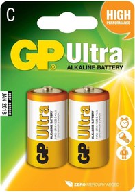 Resim Gp 14au Lr14 Ultra Alkalin 2'li Orta Boy Pil 