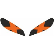 Resim Cf Moto 250 Sr 2020 - 2023 Uyumlu Far Sticker X Turuncu 