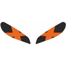 Resim Cf Moto 250 Sr 2020 - 2023 Uyumlu Far Sticker X Turuncu 