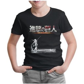 Resim Attack On Titan Siyah Çocuk Tshirt (286572144) 