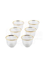 Resim Fincan Mırra Fincanı Mırra Fincan Seti Mırra Fincan Takımı Mat Mırra Seti Altın Renk 