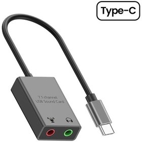 Resim Harici Usb Ses Kartı Usb/tip C 3.5mm Jack Ses Kablosu Adaptörü Mikrofon Type C 