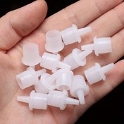 Resim 10 adet/20 adet Evrensel Kirpik Tutkalı Şişesi Yedek Şişe Ağız Başlığı Uzatılmış Tutkal Anti-tıkanıklık Kirpik Uzatma Aracı 