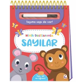 Resim Minik Dostlarımla Sayılar - Yaz, Sil ve Öğren 