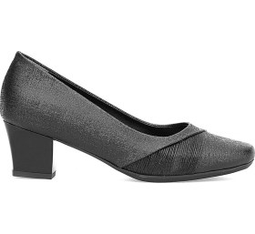 Resim Elit 25kmst709n Kadın Klasik Topuklu Ayakkabı Siyah Siyah 