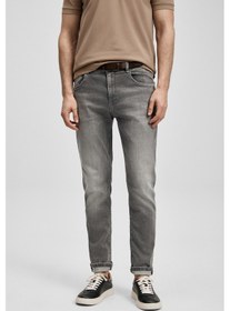 Resim Lufian Tony Smart Jean Erkek Pantolon Slim Fit Açık Gri Açık Gri 111200245100180 