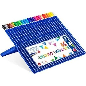Resim Ergonomik Üçgen Kuru Boya Kalemi, Aquarell, 24 Adet 103 Ivory 