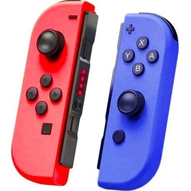 Resim Suofeng Nintendo Switch Kablosuz Joycon Kumandası - Uzaktan Uyandırma Özellikli Kırmızı Mavi 