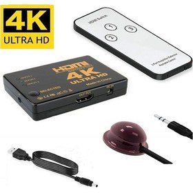 Resim Aghbilgisayar 3 Port Hdmi Switch Kumandalı Hdmi Seçici 3 Giriş 1 Çıkış 