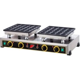 Resim Işıkgaz Silverinox Elektrikli Çiftli Yuvarlak Bubble Waffle Makinesi 