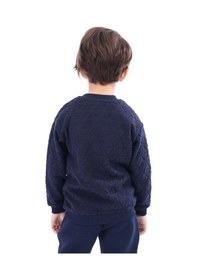 Resim Toontoy Unisex Çocuk Nakışlı Sweatshirt Lacivert 